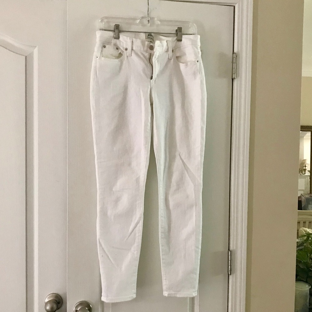 J Crew Toothpick White Jeans